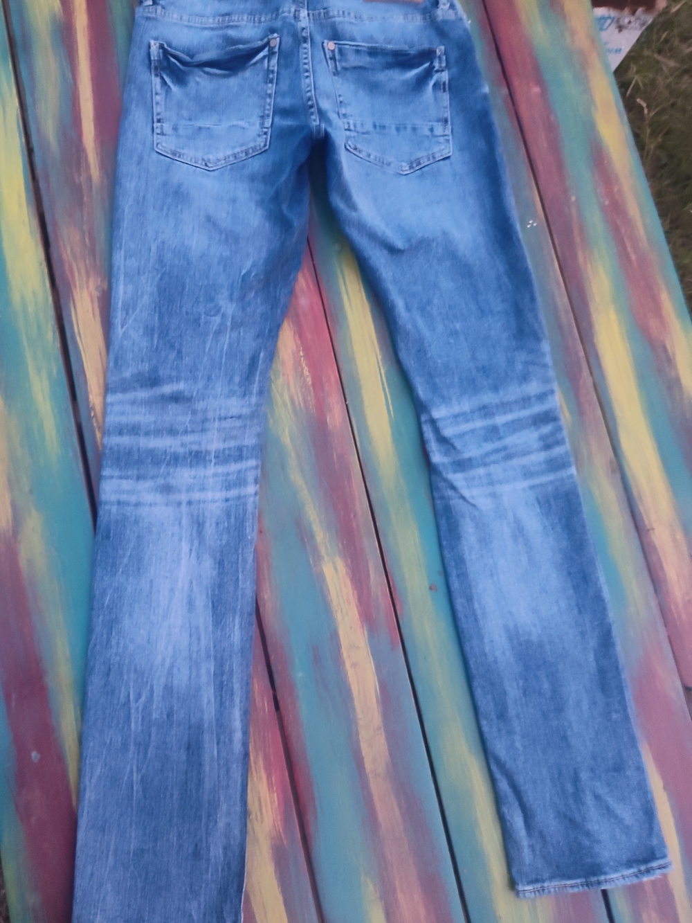 Men's Light Blue Bootcut Denim Jeans 29